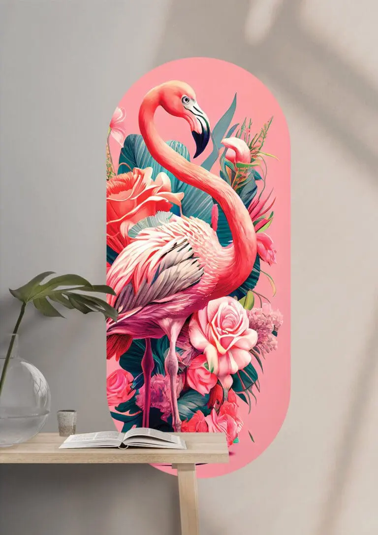 Prente | PRENTE Posh Flamingo Wall Sticker