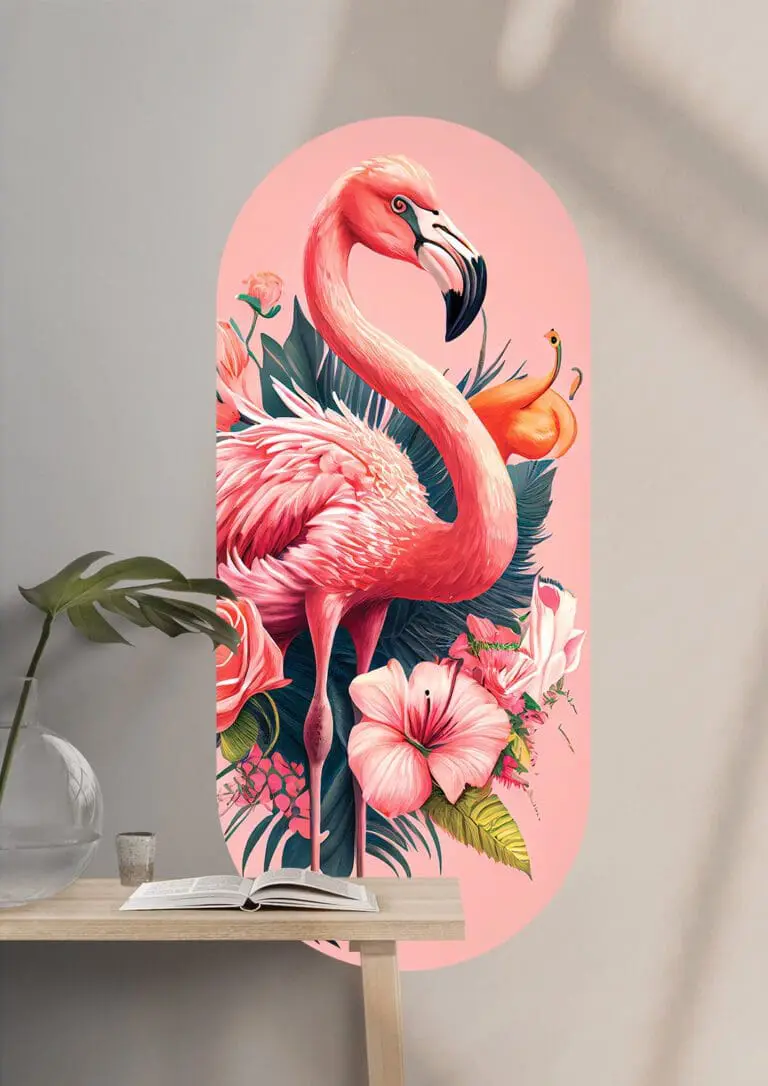 Prente | PRENTE Sleek Flamingo Wall Sticker